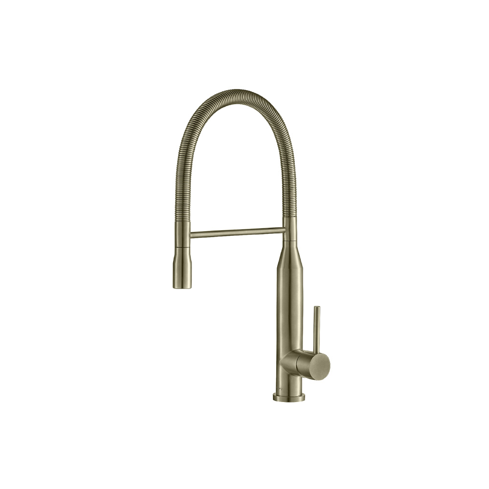 Glatt - Semi-Professional Dual Spray Stainless Steel Kitchen Faucet With Pull Out | Light Verde