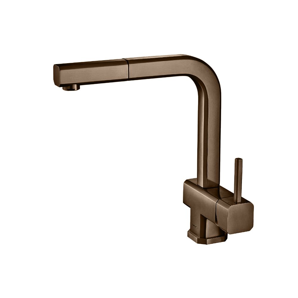 Cito - Dual Spray Stainless Steel Kitchen Faucet With Pull Out | Dark Tan
