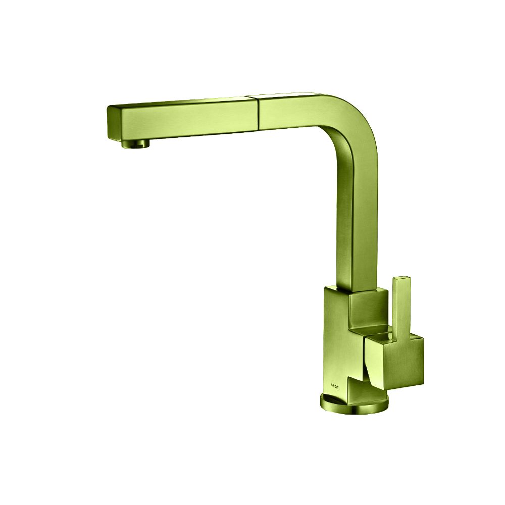 Deus - Dual Spray Stainless Steel Kitchen Faucet With Pull Out | Isenberg Green
