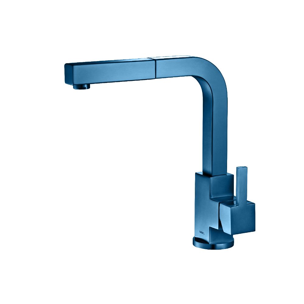 Deus - Dual Spray Stainless Steel Kitchen Faucet With Pull Out | Sky Blue