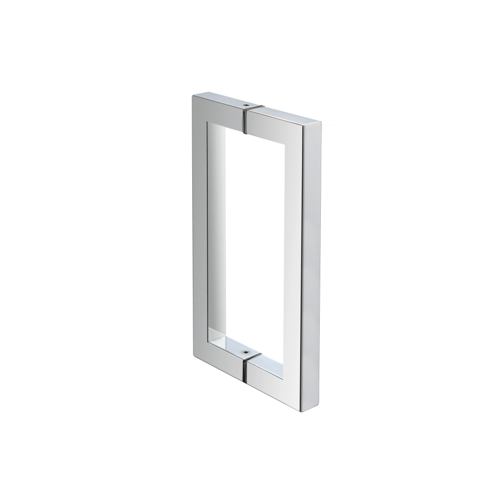 8" Back-To-Back Square Shower Door Pull Handle | Chrome