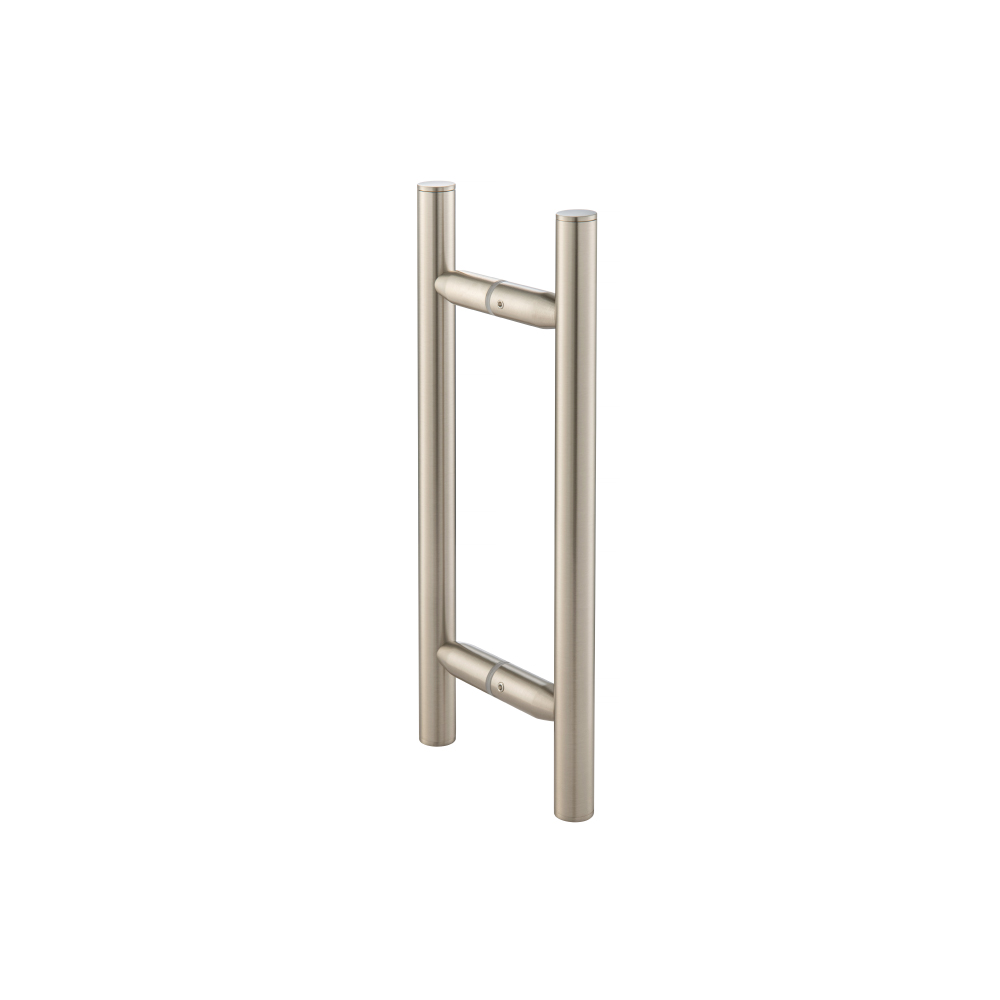 8" Back-To-Back Shower Door Pull Handle | Brushed Nickel PVD