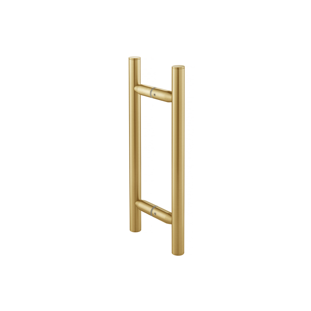 8" Back-To-Back Shower Door Pull Handle | Satin Brass PVD