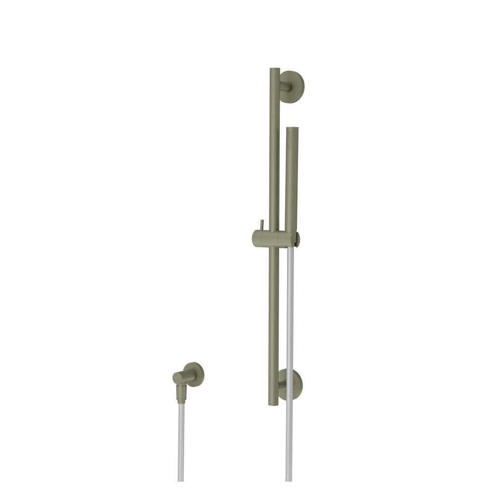 Hand Shower Set with Slide Bar and Elbow | Army Green