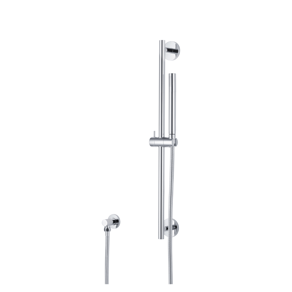 Hand Shower Set with Slide Bar and Elbow | Chrome