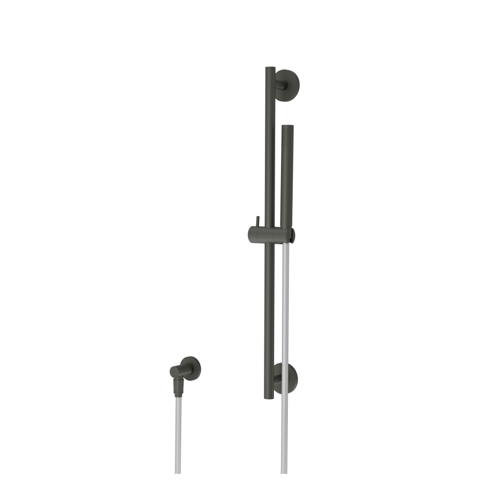 Hand Shower Set with Slide Bar and Elbow | Dark Green