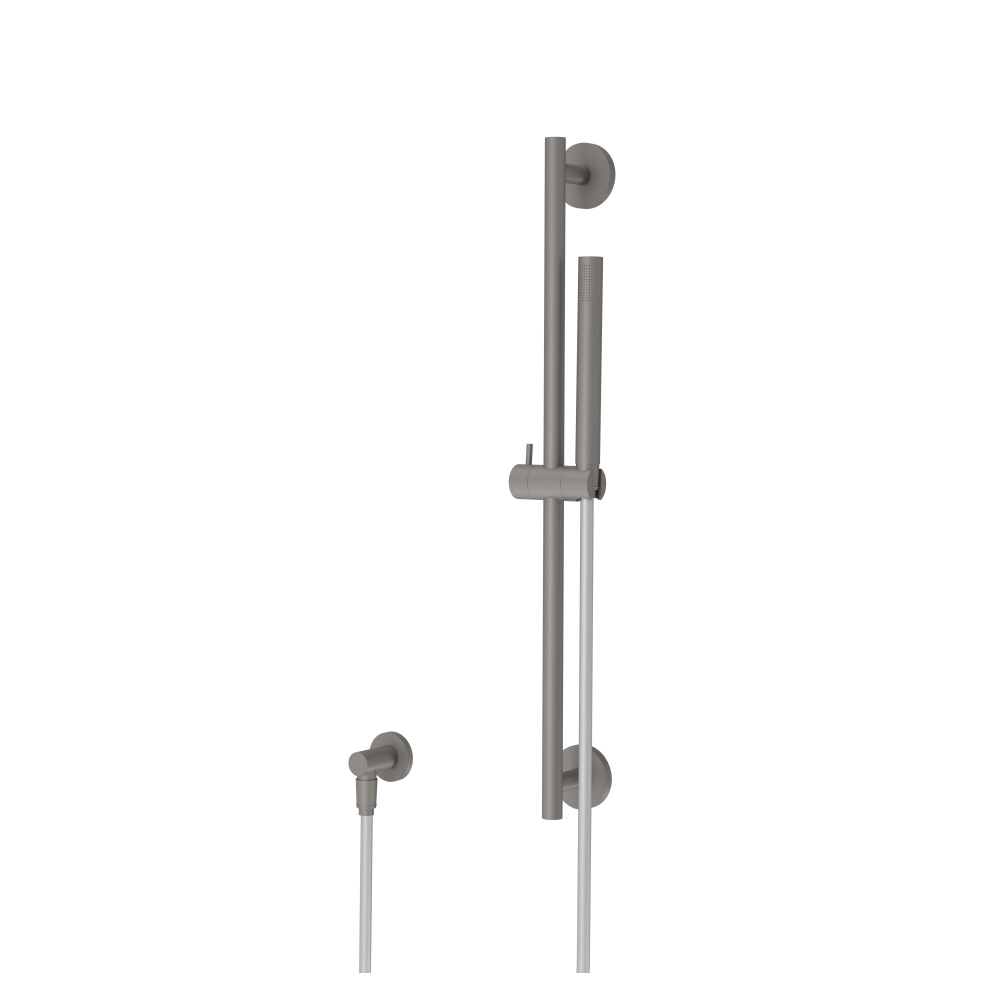 Hand Shower Set with Slide Bar and Elbow | Steel Grey