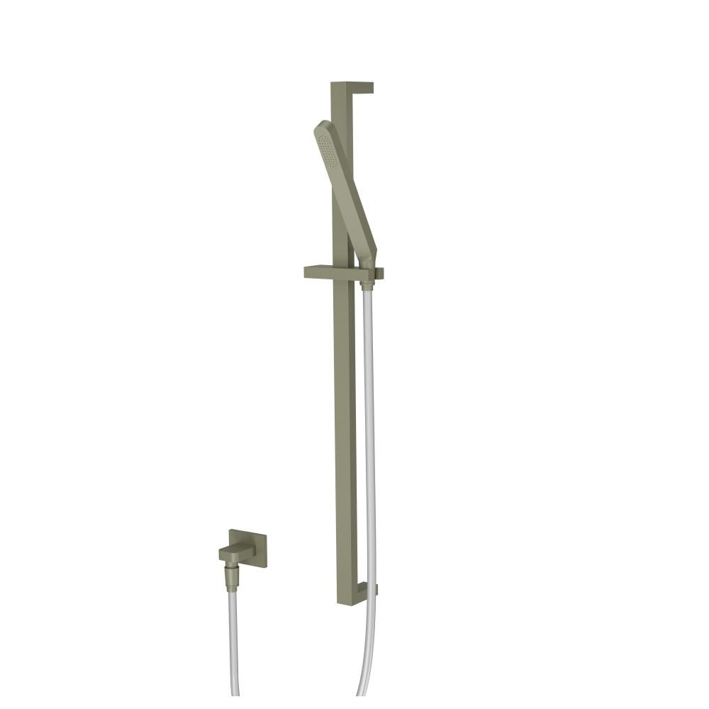 Hand Shower Set with Slide Bar and Elbow | Army Green