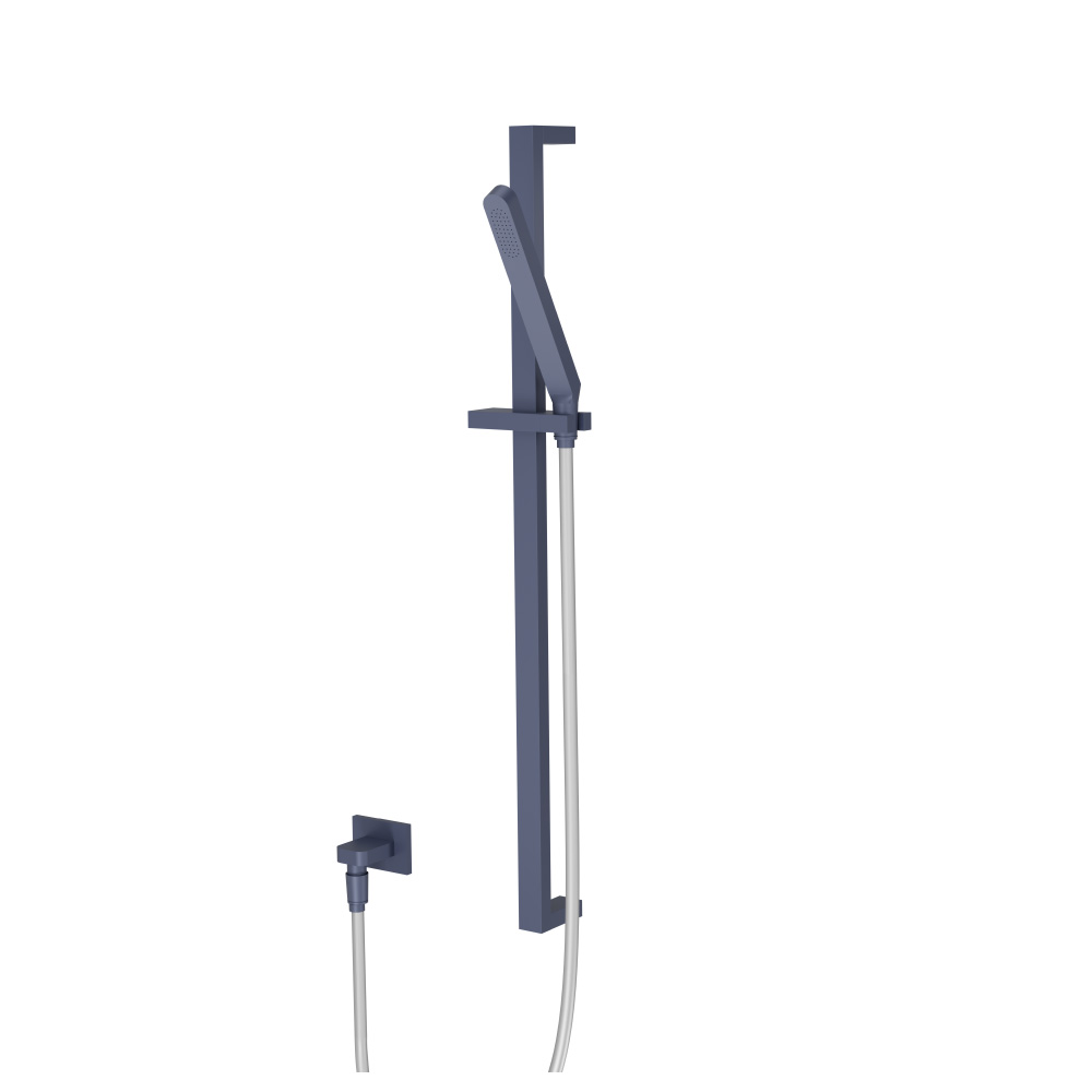 Hand Shower Set with Slide Bar and Elbow | Navy Blue