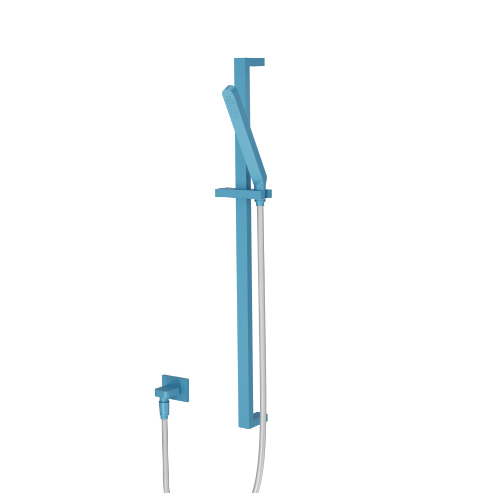 Hand Shower Set with Slide Bar and Elbow | Sky Blue