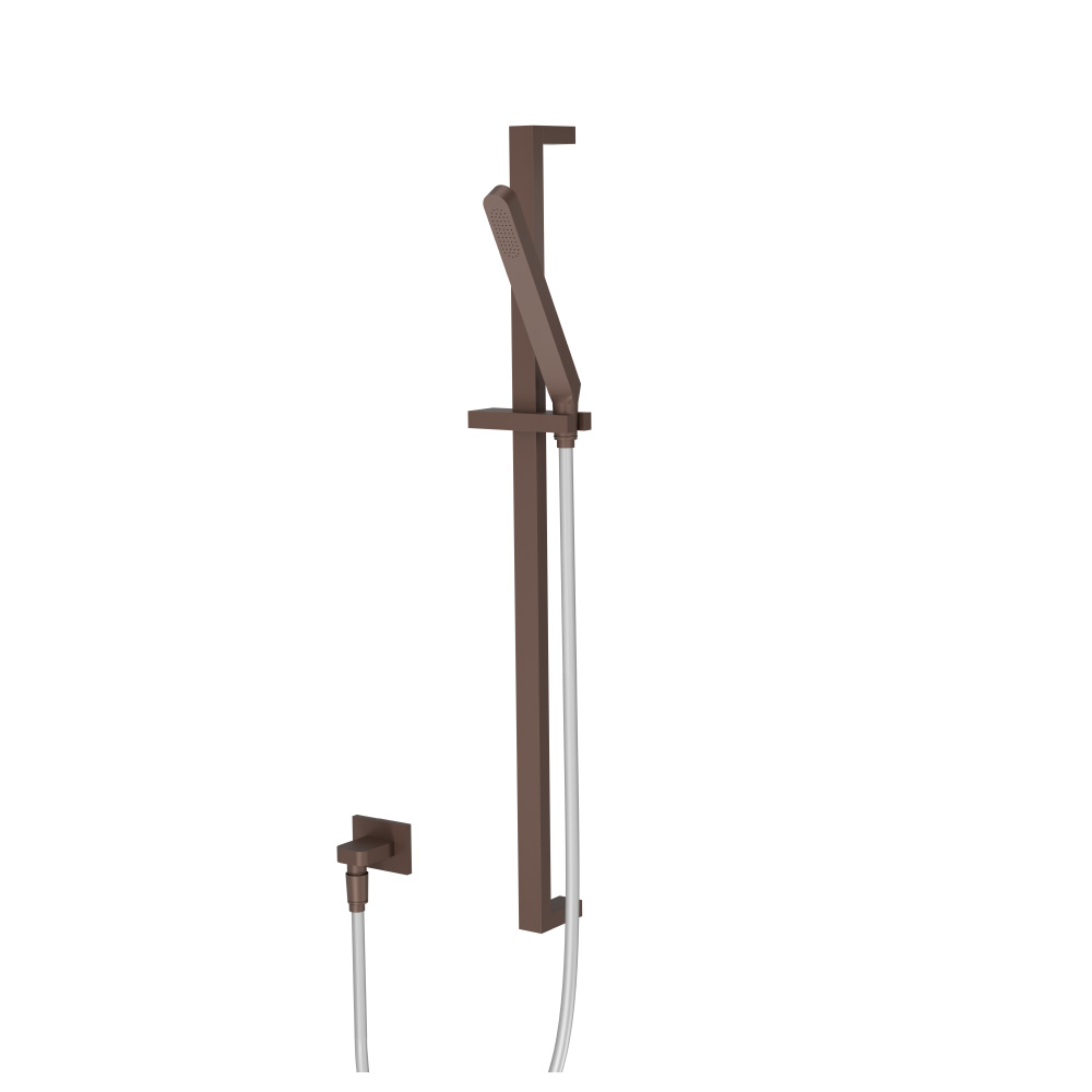 Hand Shower Set with Slide Bar and Elbow | Vortex Brown