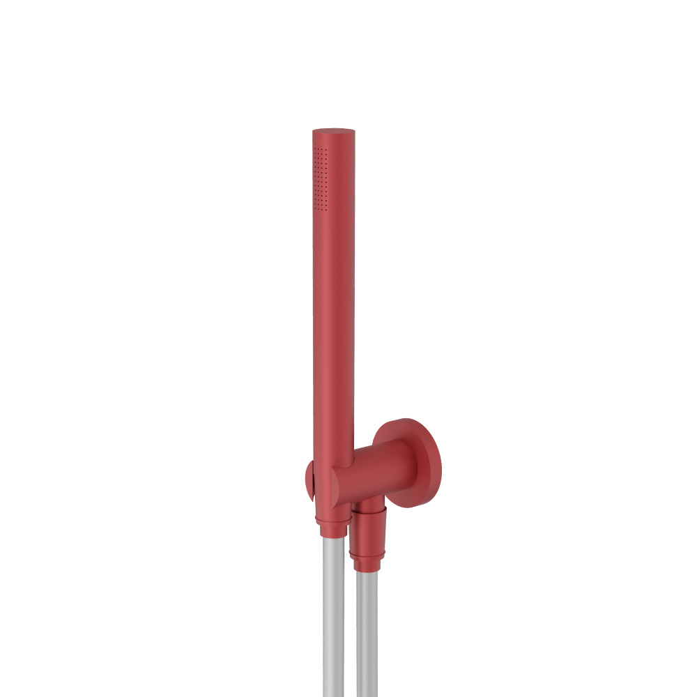 Hand Shower Set with Holder and Elbow Combo | Deep Red