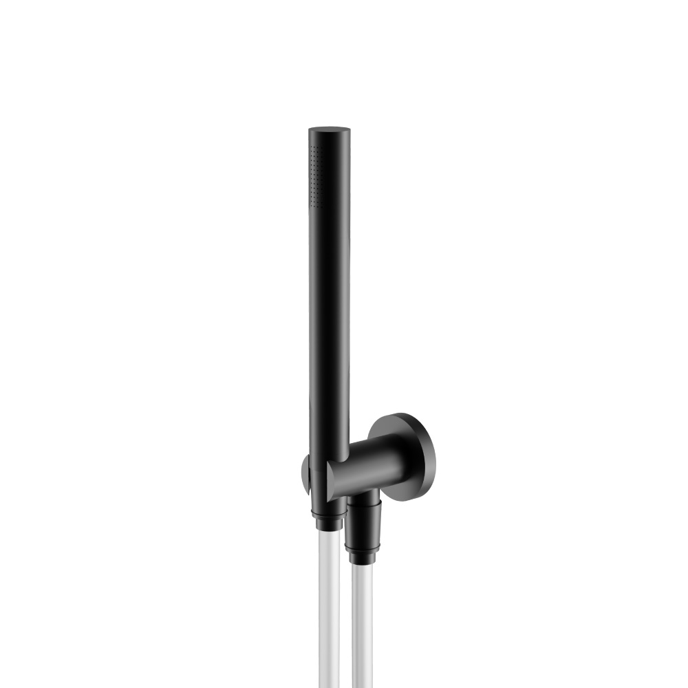 Hand Shower Set with Holder and Elbow Combo | Gloss Black