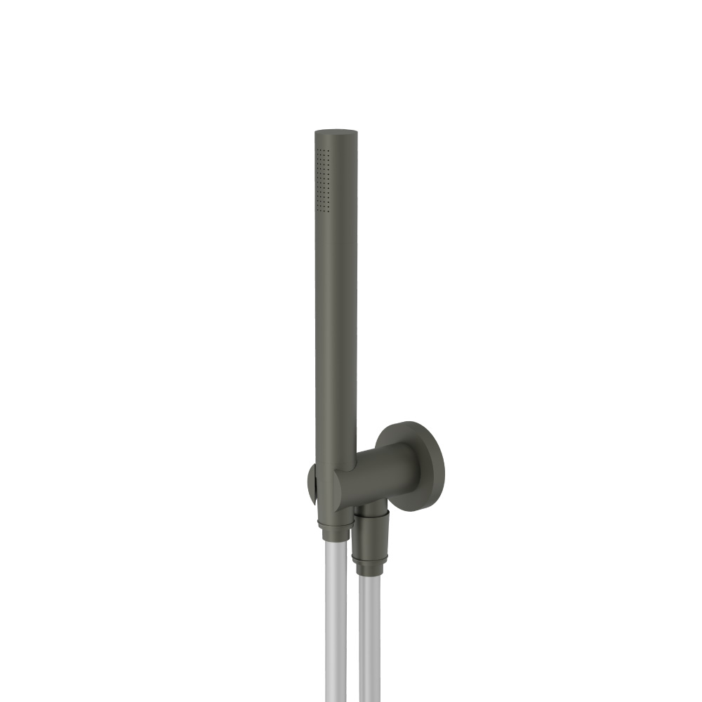 Hand Shower Set with Holder and Elbow Combo | Gun Metal Grey