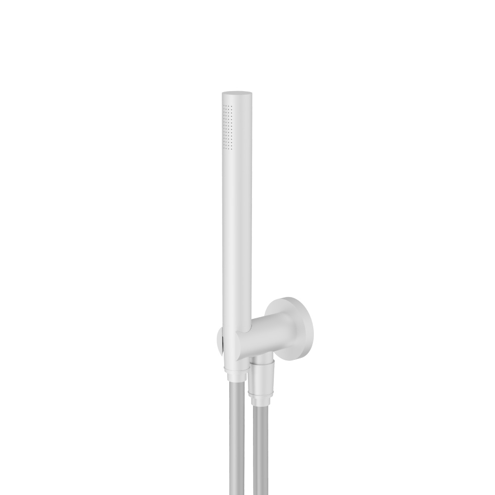 Hand Shower Set with Holder and Elbow Combo | Gloss White