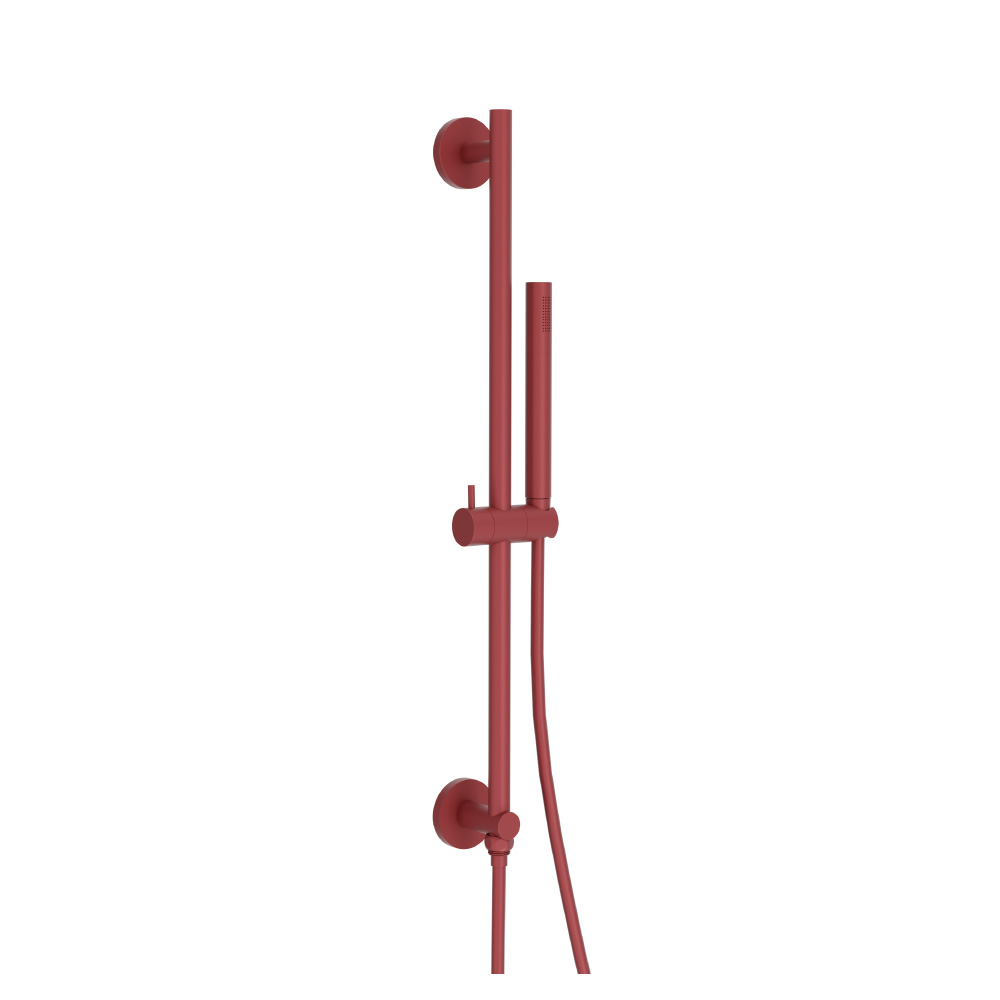 Hand Shower Set with Slide Bar, Integrated Elbow & Hose | Crimson