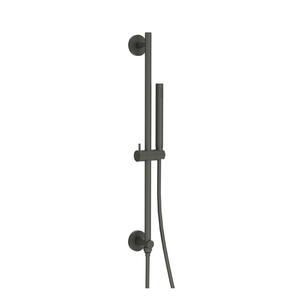 Hand Shower Set with Slide Bar, Integrated Elbow & Hose | Dark Green