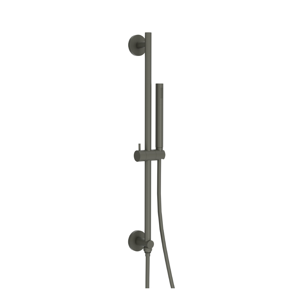 Hand Shower Set with Slide Bar, Integrated Elbow & Hose | Gun Metal Grey