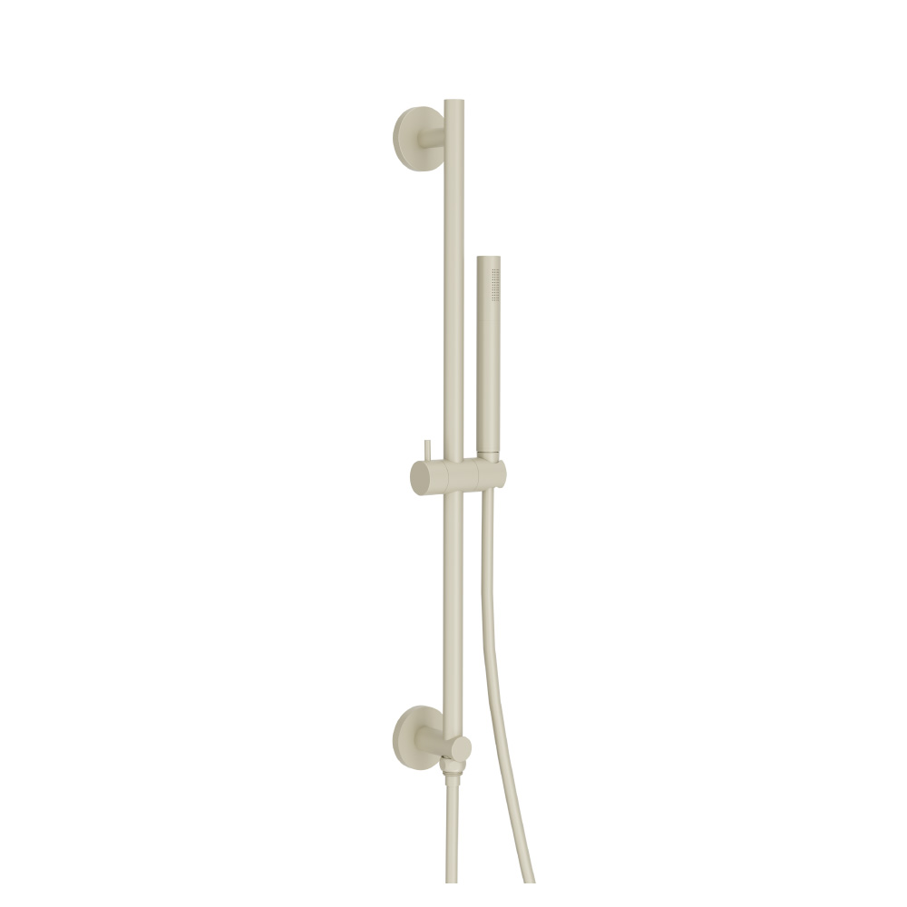 Hand Shower Set with Slide Bar, Integrated Elbow & Hose | Light Tan