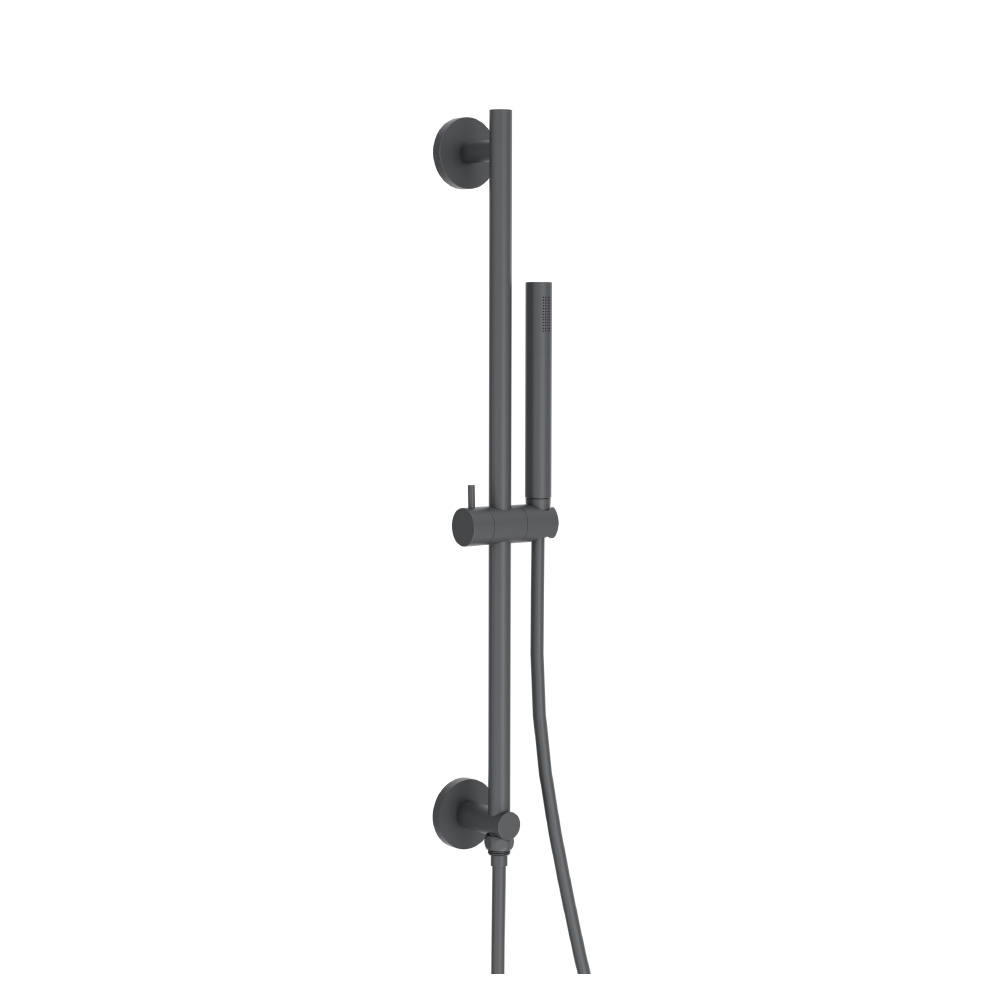 Hand Shower Set with Slide Bar, Integrated Elbow & Hose | Rock Grey