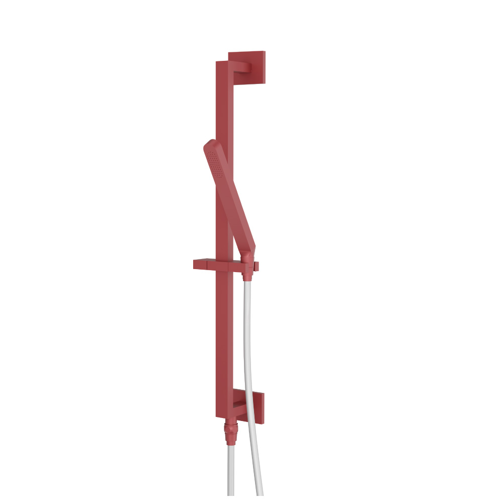 Hand Shower Set with Slide Bar, Integrated Elbow & Hose | Crimson