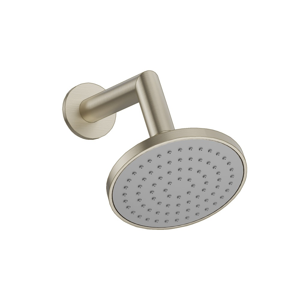 5" Single Function Showerhead with 7" Arm | Brushed Nickel PVD