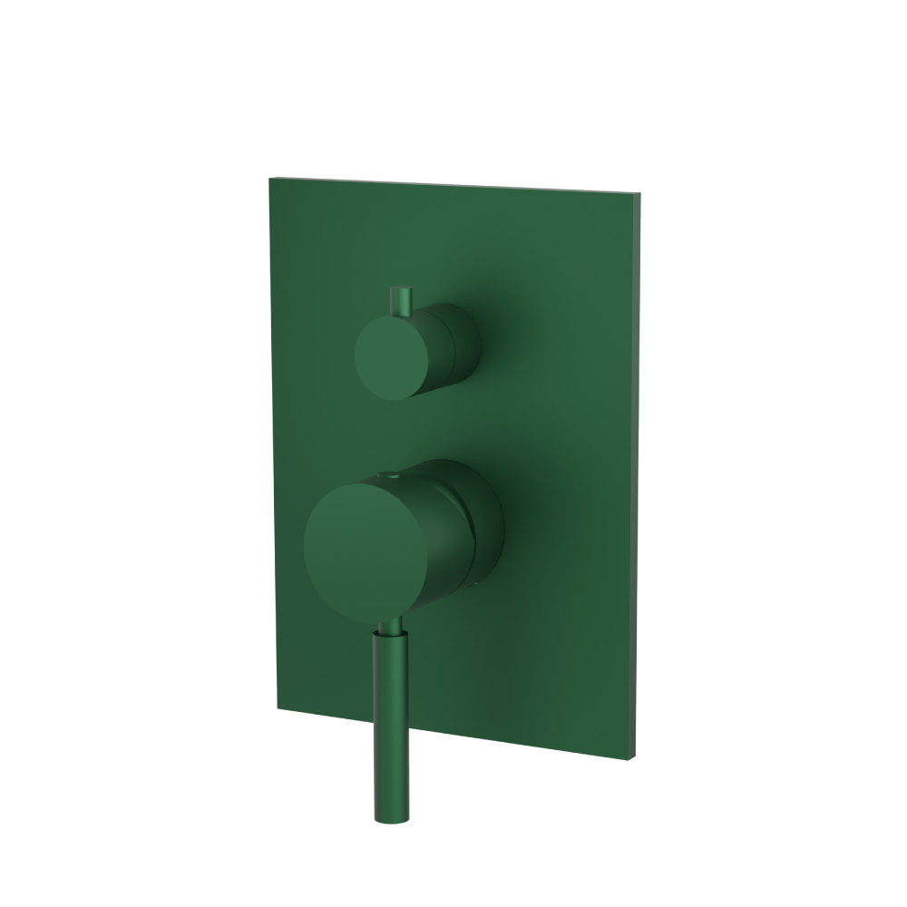 Tub / Shower Trim With Pressure Balance Valve - 2-Output | Leaf Green
