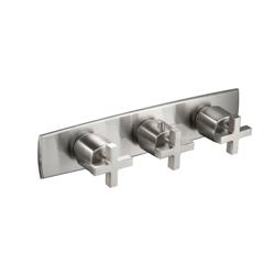 Trim For Horizontal Thermostatic Valve with 2 Volume Controls