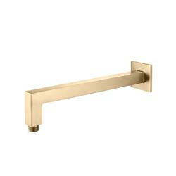 Wall Mount Square Shower Arm - 12" (300mm) - With Flange