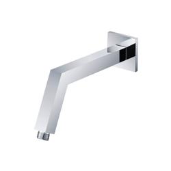 Square Shower Arm With Flange - 10" - With Flange
