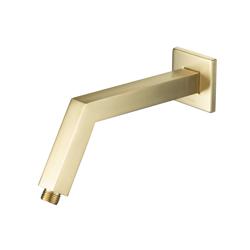 Square Shower Arm With Flange - 10" - With Flange