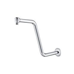 Round Shower Arm With Flange - 14" - S-Shaped