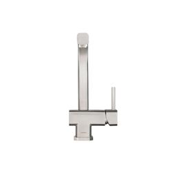 Cito - Dual Spray Polished Steel Kitchen Faucet With Pull Out