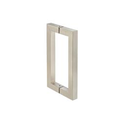 8" Back-To-Back Square Shower Door Pull Handle